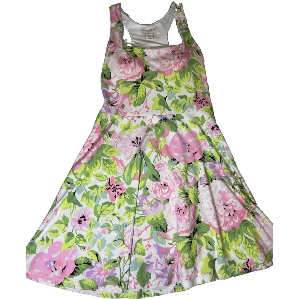 Laura Ashley Golf And Tennis Dress Size S Fit Flare Racerback Built In Bra
